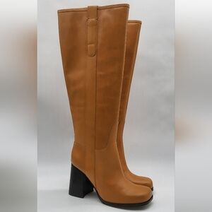 88- Free People Naomi tall Heels Boots Genuine Leather Size 8.5 NWT